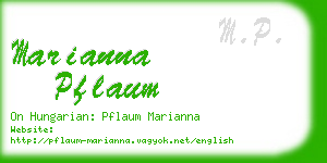 marianna pflaum business card